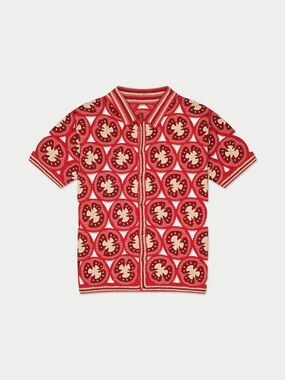 Mavrans “ciao” crocheted tomato top NWOT